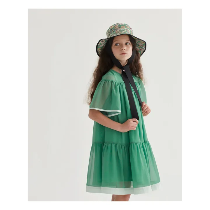 The Middle Daughter Robe Mousseline de Coton | Vert