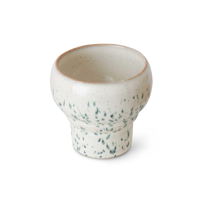 HKliving 70's Ceramic Lungo koffie mok set van 2 basalt