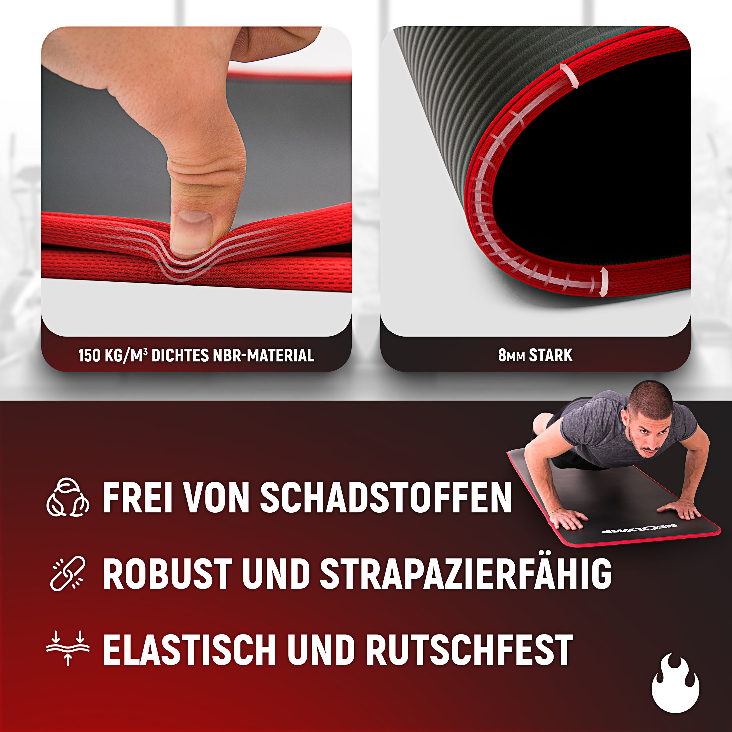 NEOLYMP Fitnessmatte 80cm