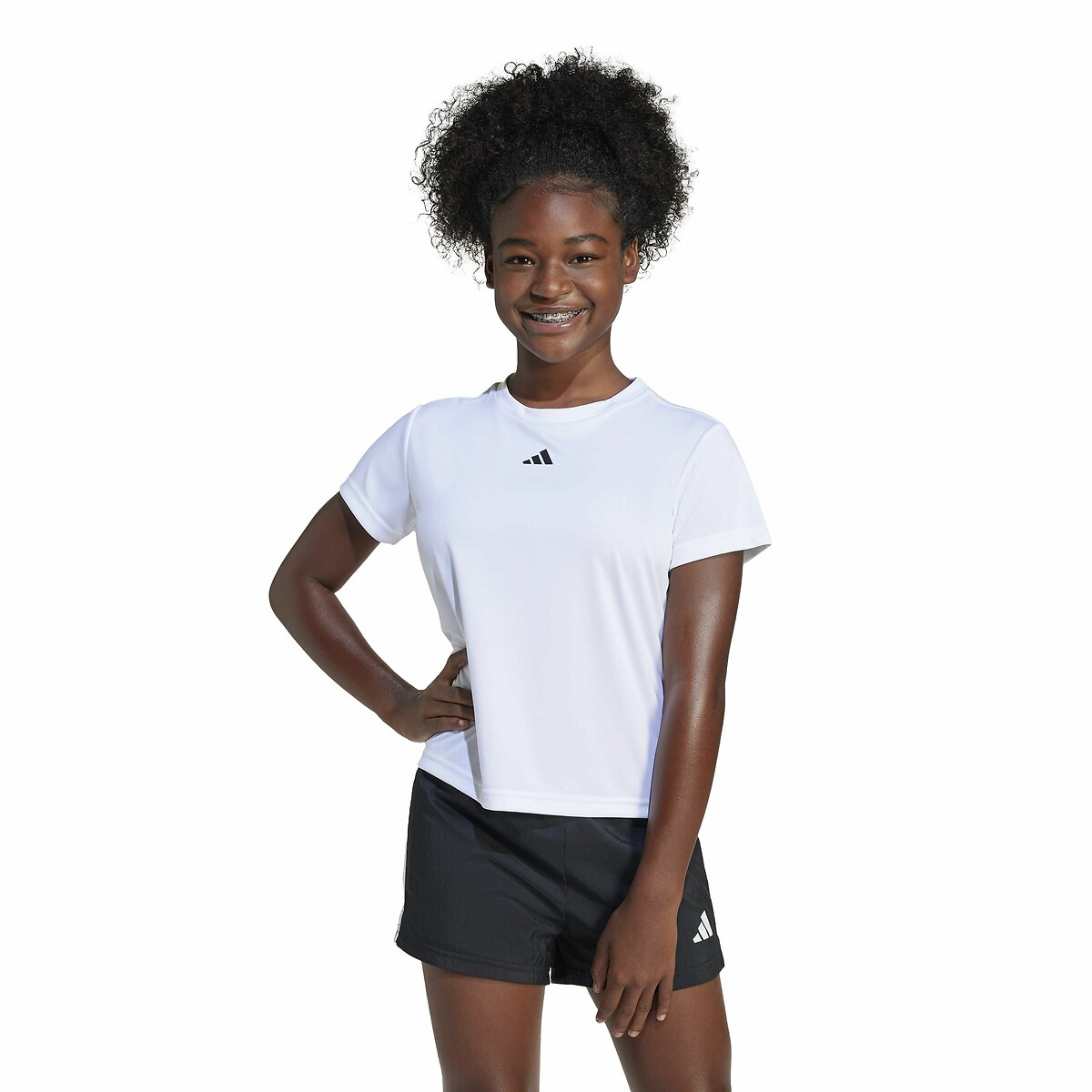 ADIDAS ROUPAS ESPORTIVAS<br>Camiseta de manga curta, poliéster