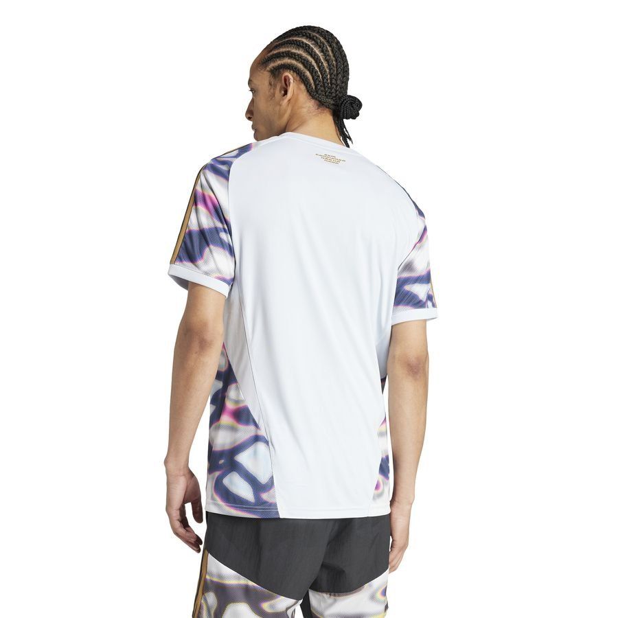 adidas T-shirt d'Entraînement Tiro Pride - Blanc/Bleu/Violet/Rose