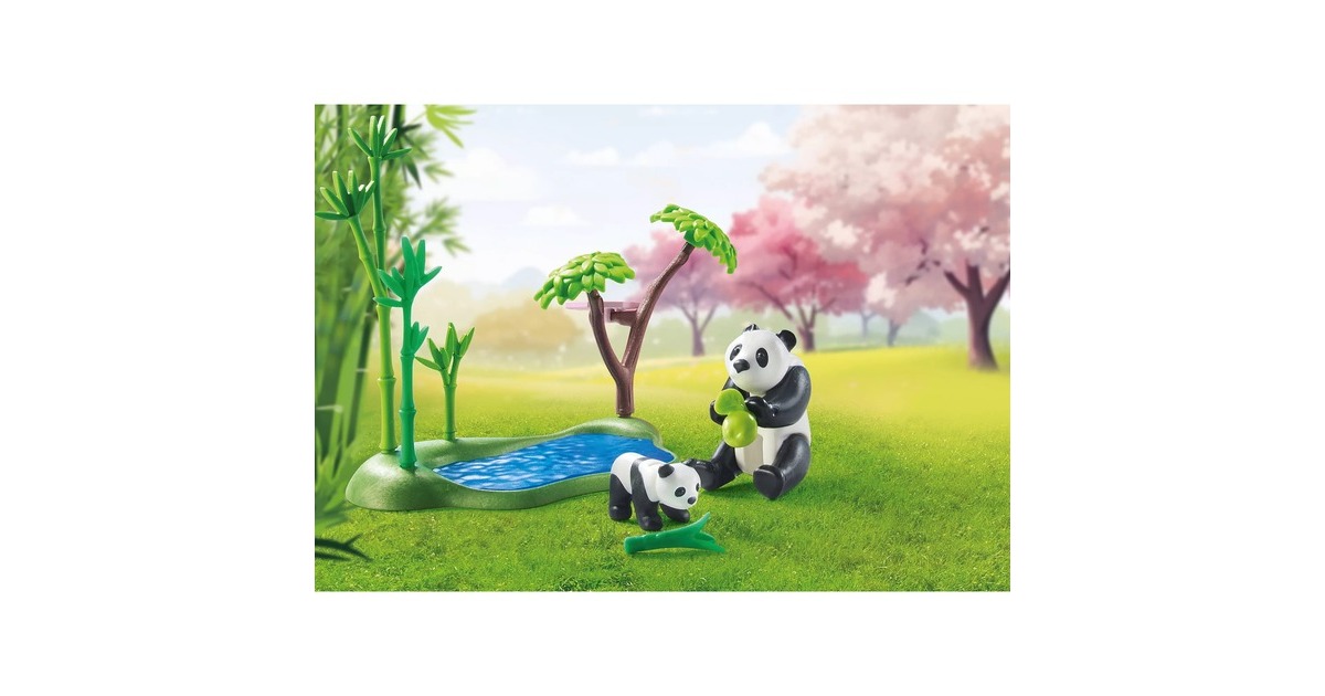 PLAYMOBILMy Life - Aziatische tuin met panda Constructiespeelgoed  (71762)
