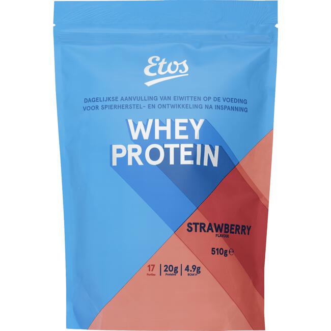Etos Whey Protein Aardbeiensmaak 510 gram