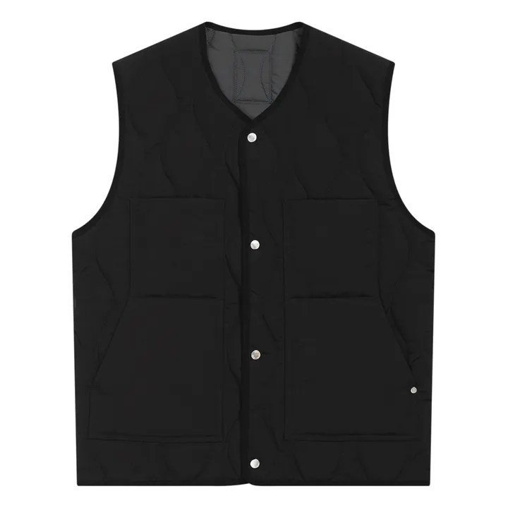 Norse Projects Veste Sans Manches Peter Waxed | Noir