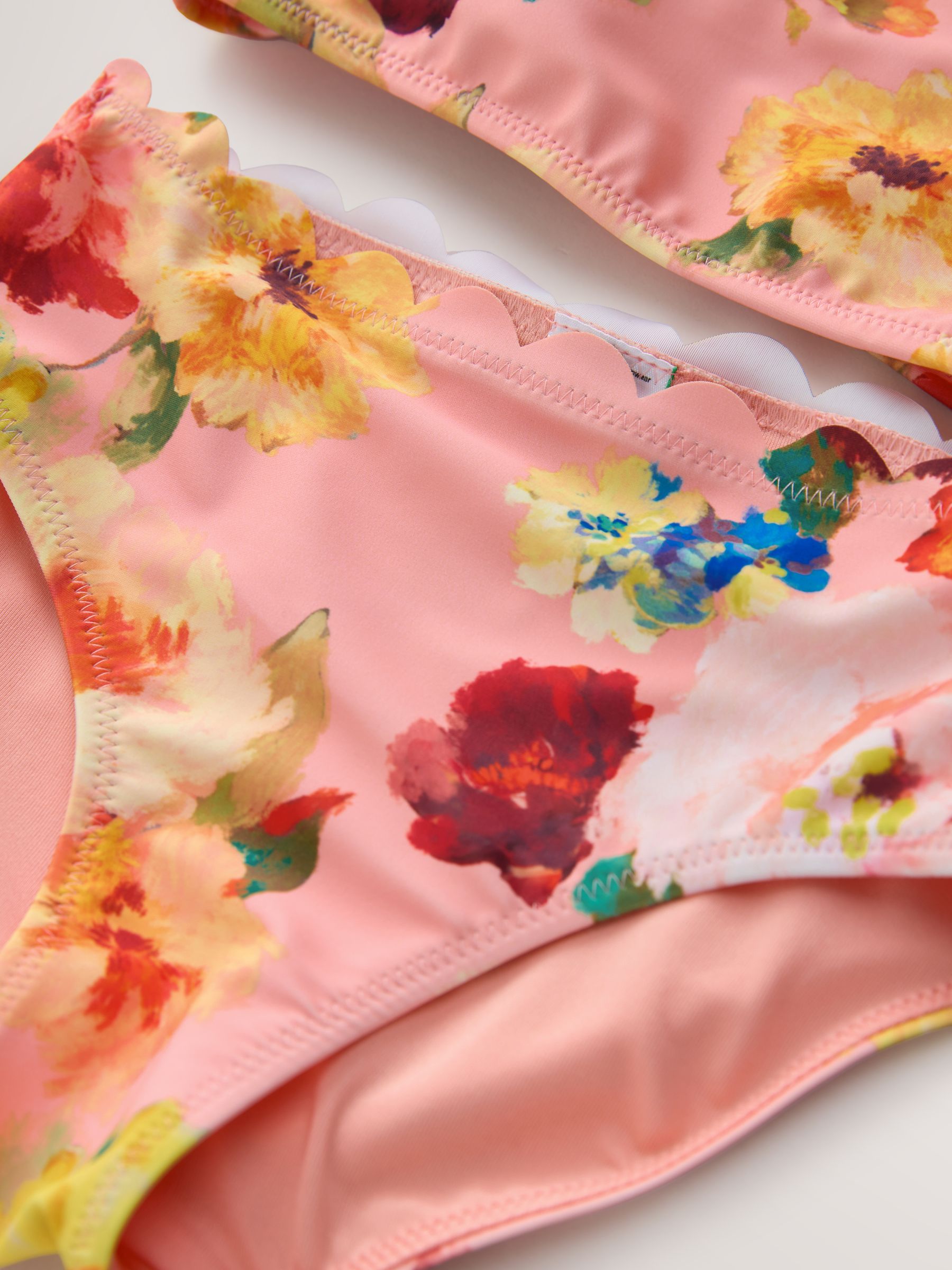 Roze - Floral Scallop Bikini (3-16yrs)