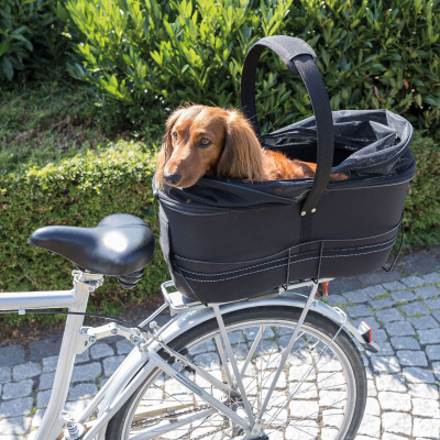 Trixie Fahrradkorb Transporttasche für Hunde 29x49x60cm schwarz