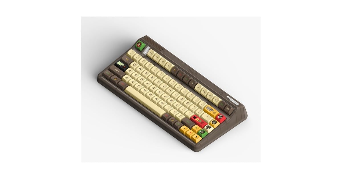 IqunixOG80 Happy Ape Wireless Mechanical Keyboard, gaming toetsenbord  (Zwart, US lay-out, TTC Holy Panda, RGB leds, 80% (TKL), Hot-swappable, PBT, 2.4GHz | Bluetooth 5.1 | USB-C)