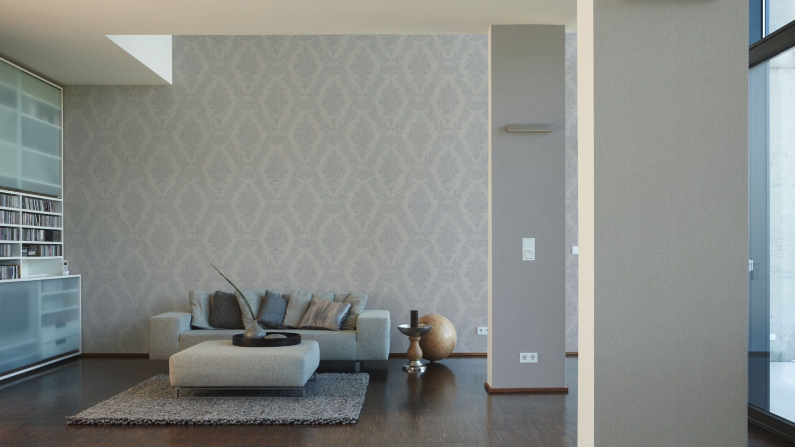 Vliestapete ELEGANCE 2 - beige-grau - 10 Meter