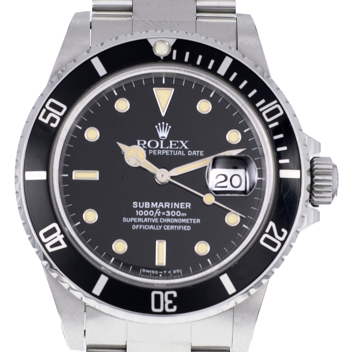 Montre d'occasion ROLEX, modèle submariner date, acier homme