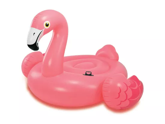 Flamant Rose Gonflable à Chevaucher 142cm Rose
