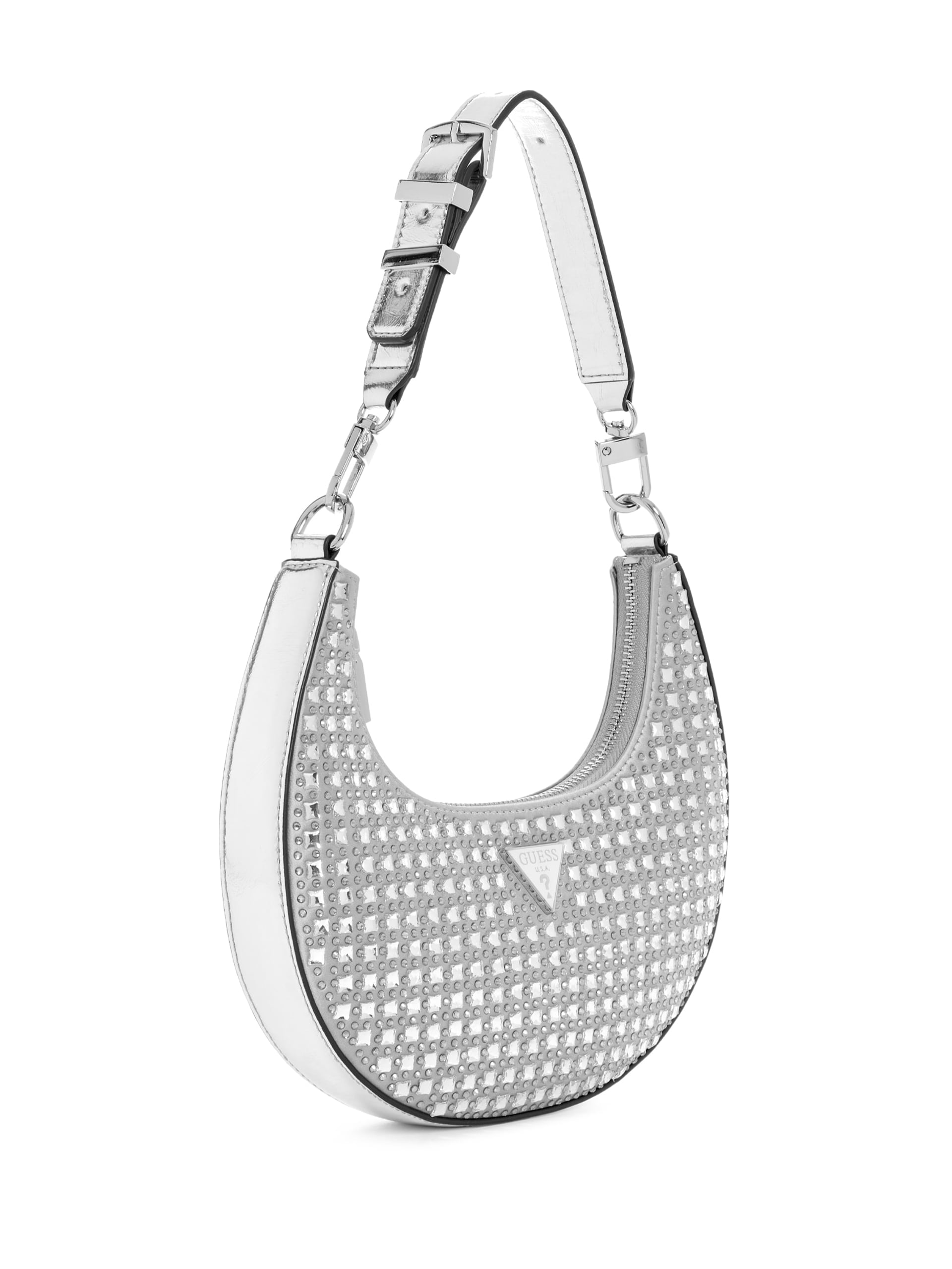 Bolsa Hobo Pequena Lua com Strass