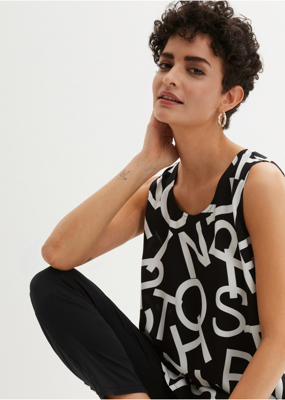 Top-blouse en viscose