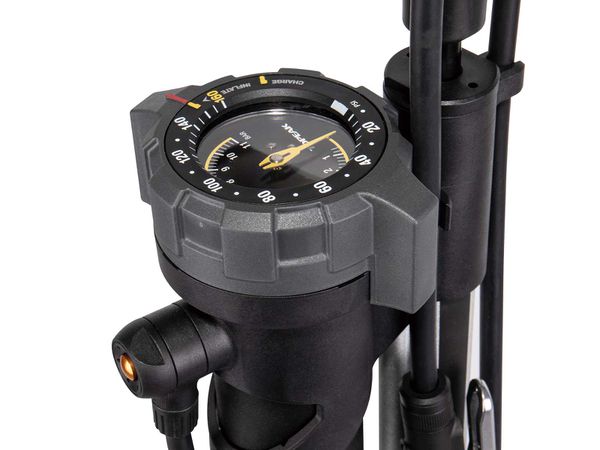 JOE BLOW BOOSTER Standpumpe mit Tubeless-Funktion  schwarz silber