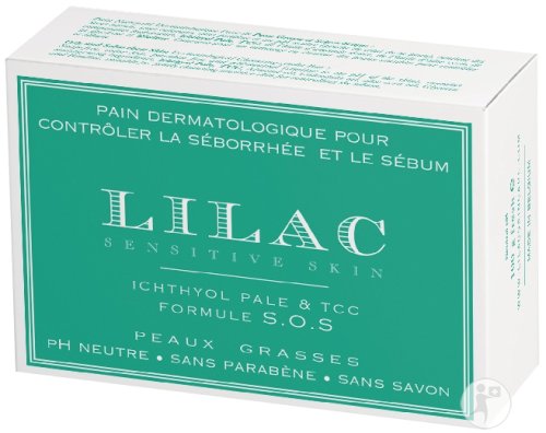 Lilac Sensitive Skin Pain Dermatologique Pour Contrôler La Séborrhée Et Le Sébum 100g