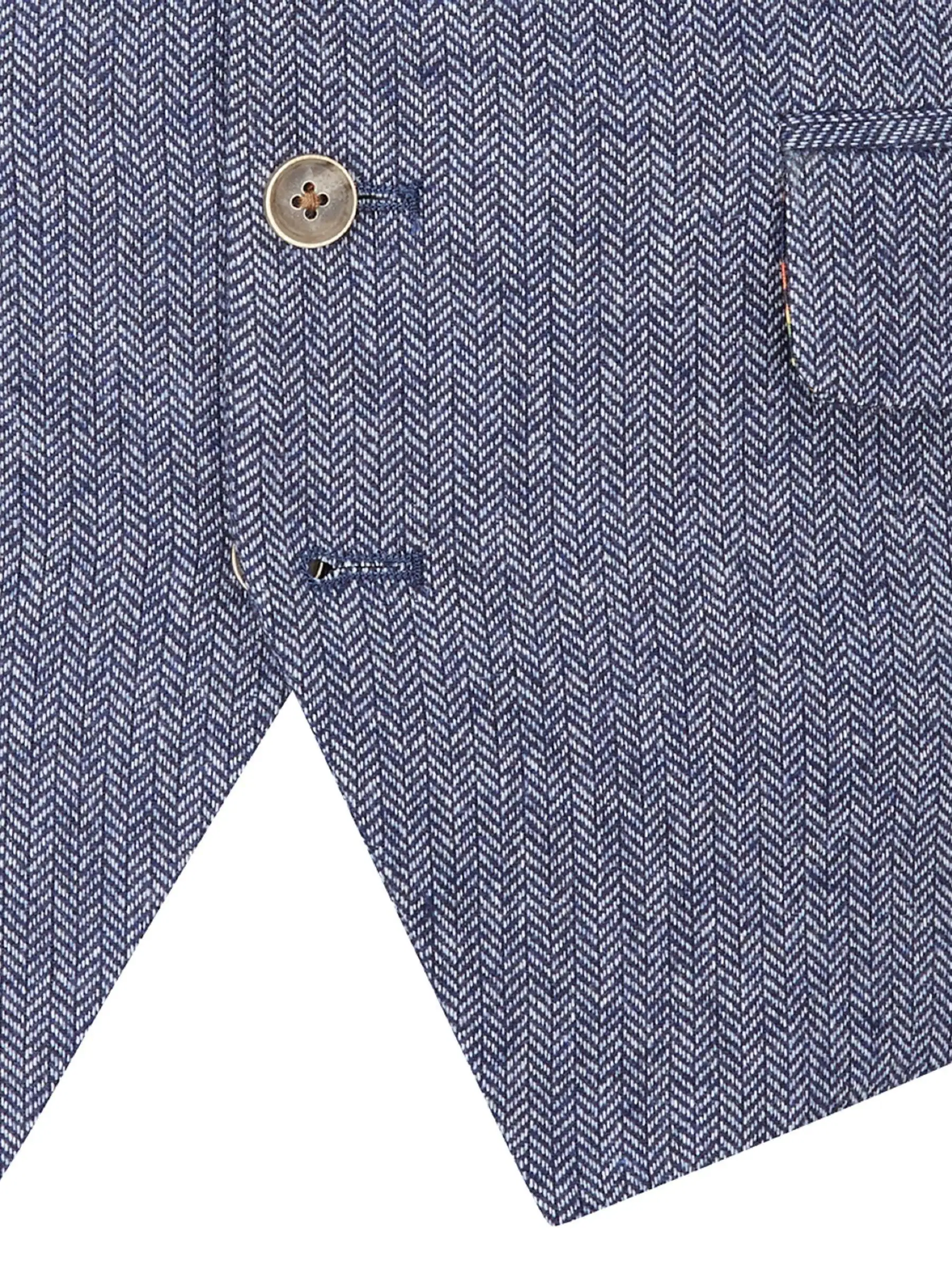 Blauw - Skopes Jude maatsnit getailleerd vest
