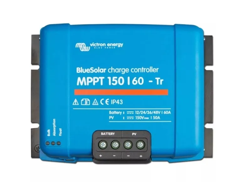 Victron Energy BlueSolar MPPT 150/60-tr 12V 24V 48V 60A Solcelle-opladningsregulator MPPT 12 V, 24 V, 48 V 60 A