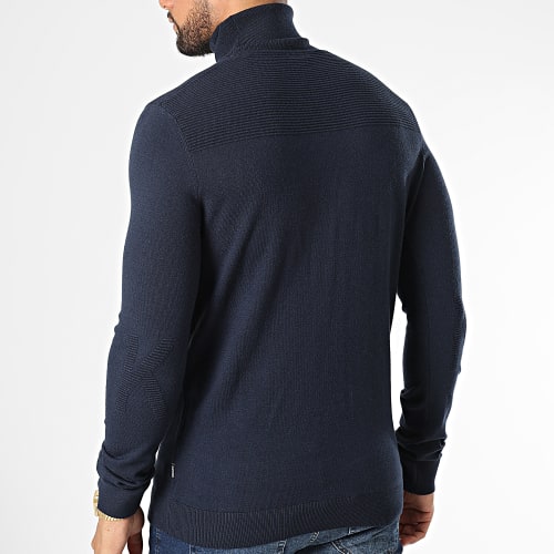 Pull Col Roulé Arian Bleu Marine