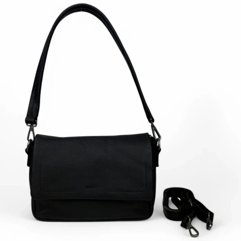 DSTRCT Preston Park Flap Bag Black