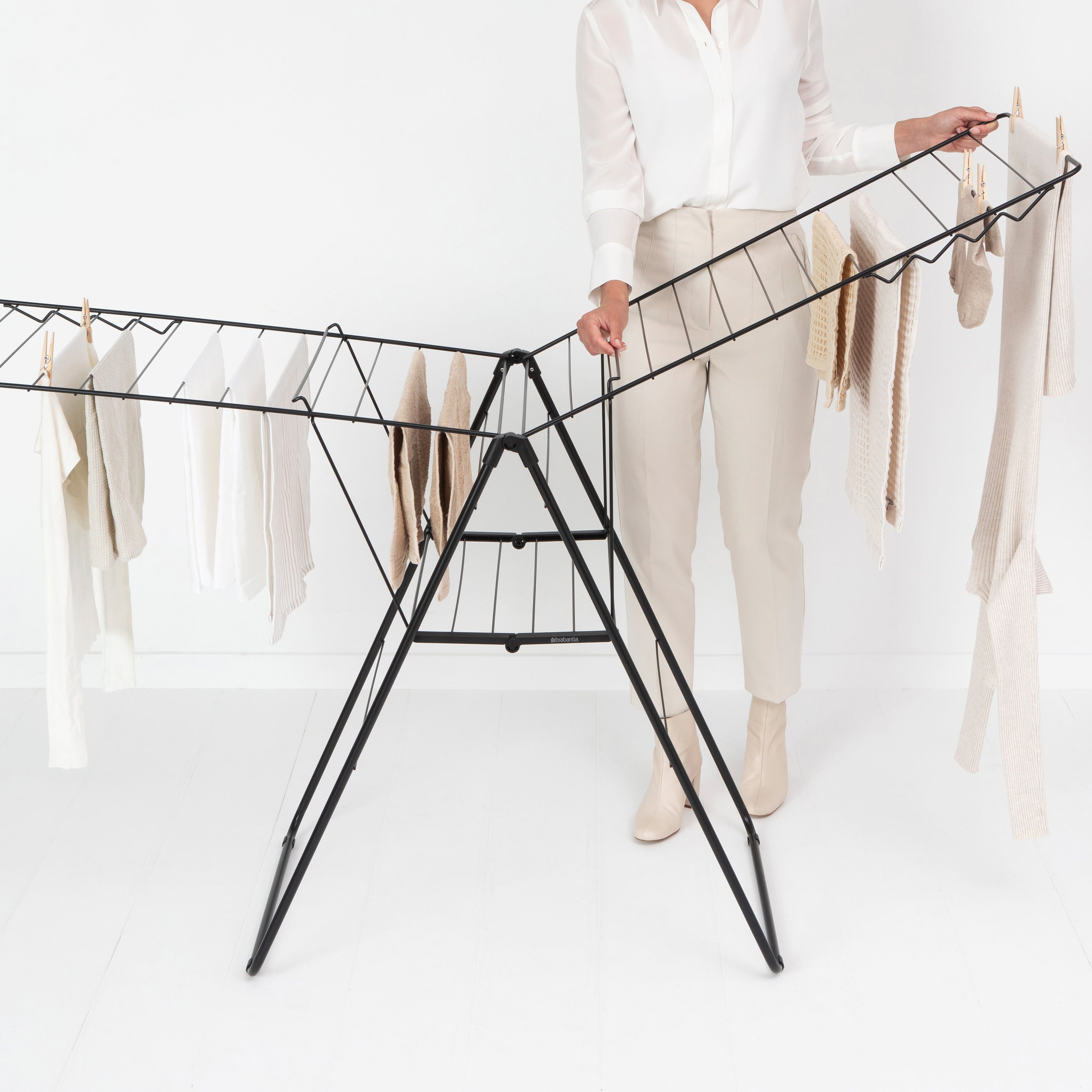 Brabantia HangOn Droogrek 25 Meter - Matt Black