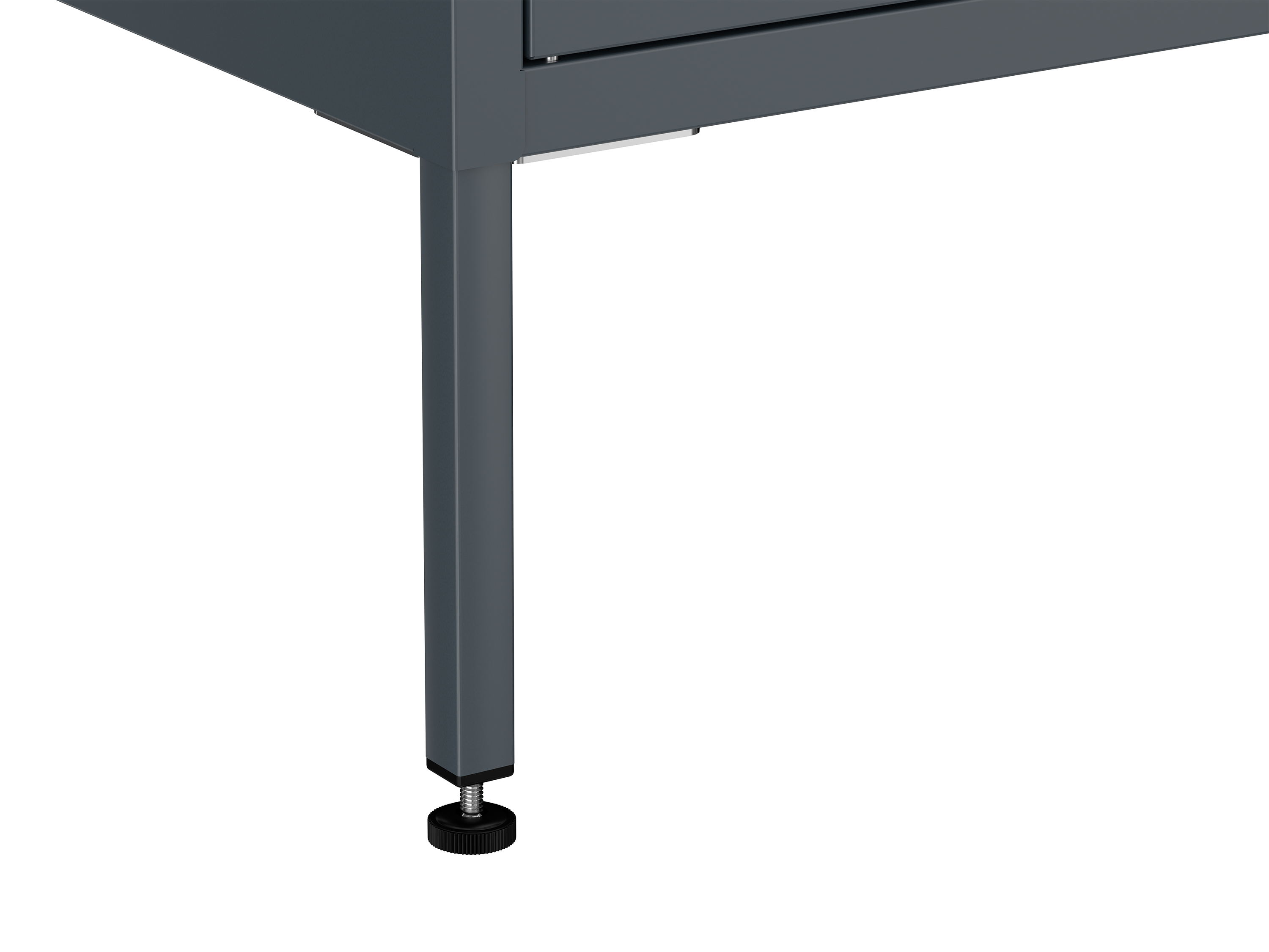 Kommode Metall KLAUS 4 Schubladen 80 x 101 cm anthrazit