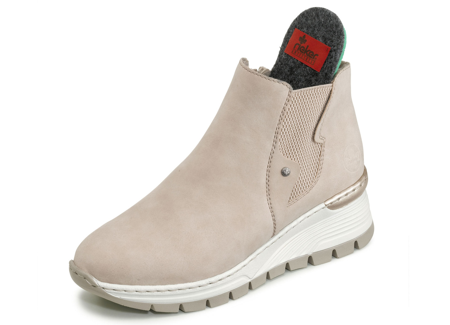 Rieker Stiefelette aus weichem Nubukmaterial