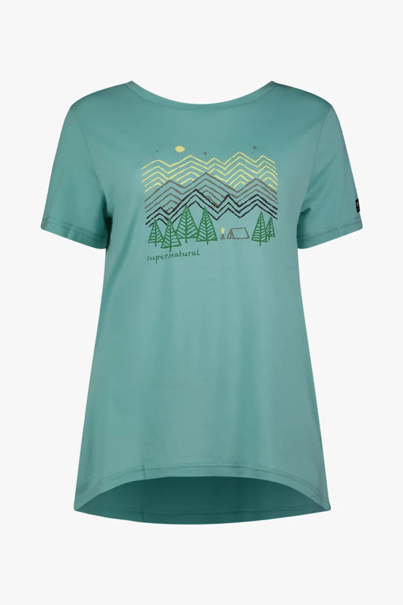 super.natural Camping Nights Merino Damen T-Shirt