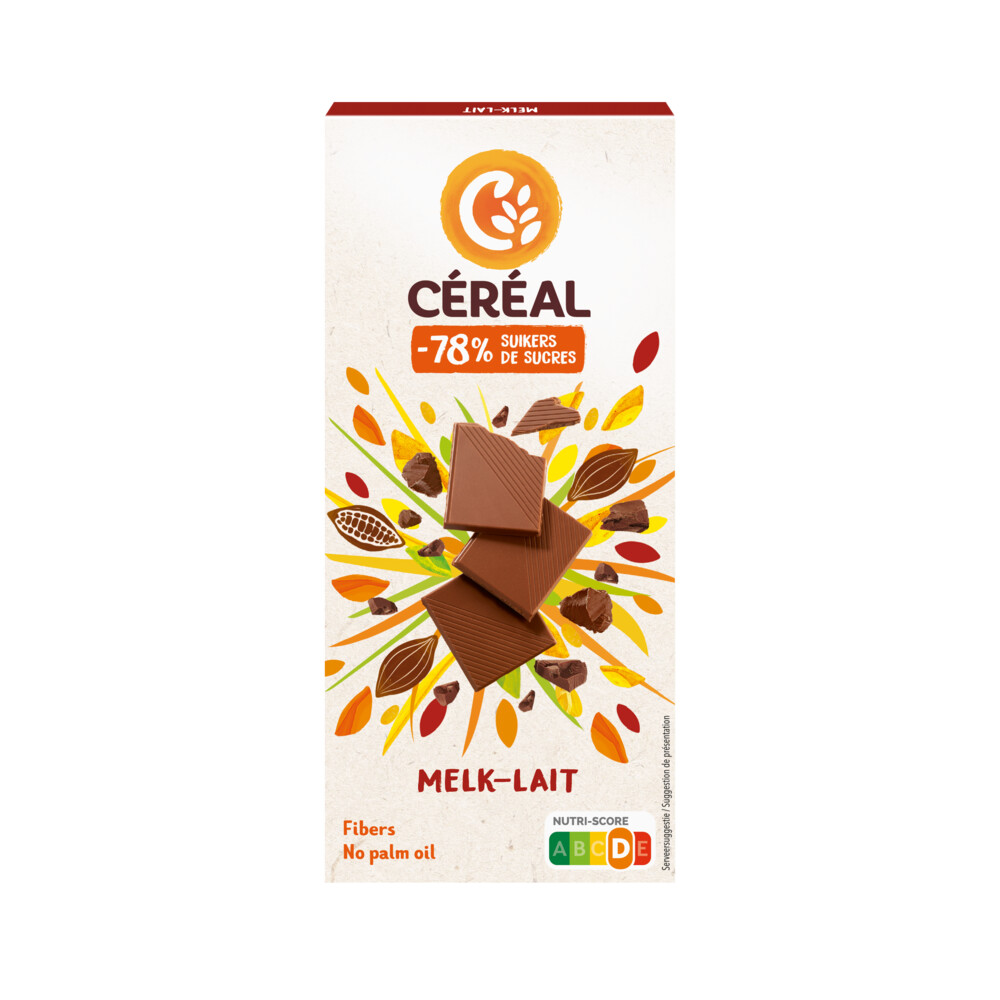 3x Céréal Chocoladetablet Melk80 gr