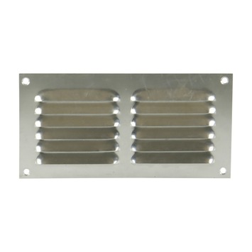 Renson ventilatierooster opbouw aluminium zilver 200x100 mm