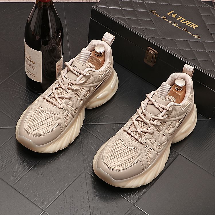 Mr Ozera - Platform Panel Mesh Sneakers