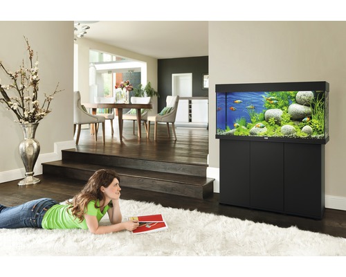 JUWEL Rio 180 SBX aquariumcombinatie met ledverlichting, verwarming, filter en zwarte kast