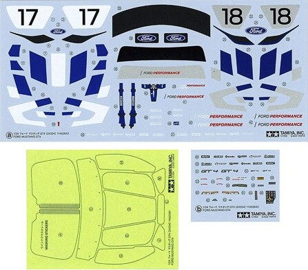 Tamiya - Ford Mustang Gt4 Modelbil Byggesæt - 1:24 - 24354