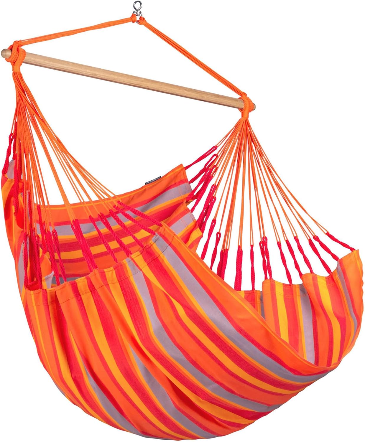 La Siesta Domingo – Hängematte Komfort für den Winter, Funktionsfaser, kolumbianische Herstellung, große Oberfläche, Stabilisator Bambus, Entspannung im Freien – Tukan, Comfort