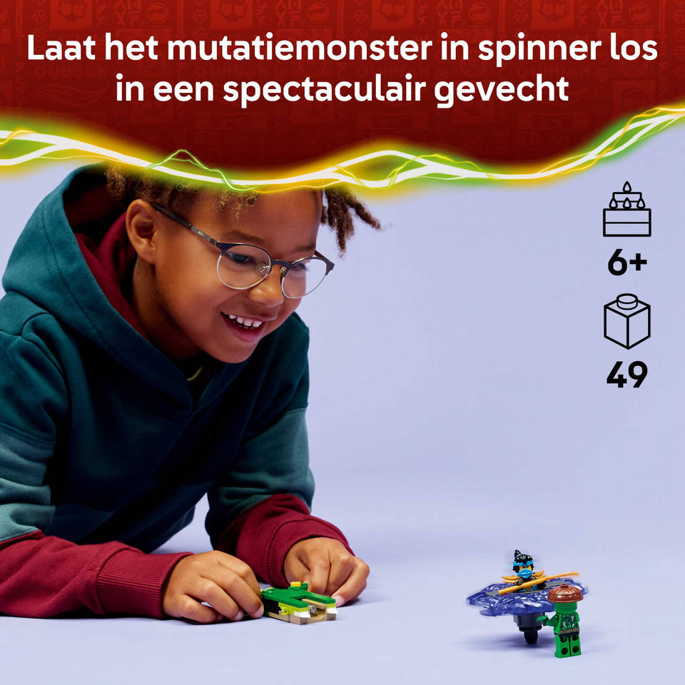 LEGO NINJAGO Nya vs. mutatiemonster in spinner 71849