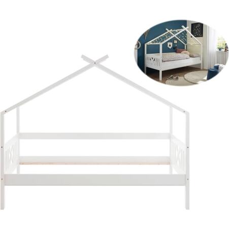 CONCEPT1 Lit enfant Juletta 90x200cm blanc