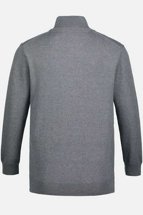 JP 1880 Stricktroyer, Stehkragen, Zipper, Langarm, bis 7 XL