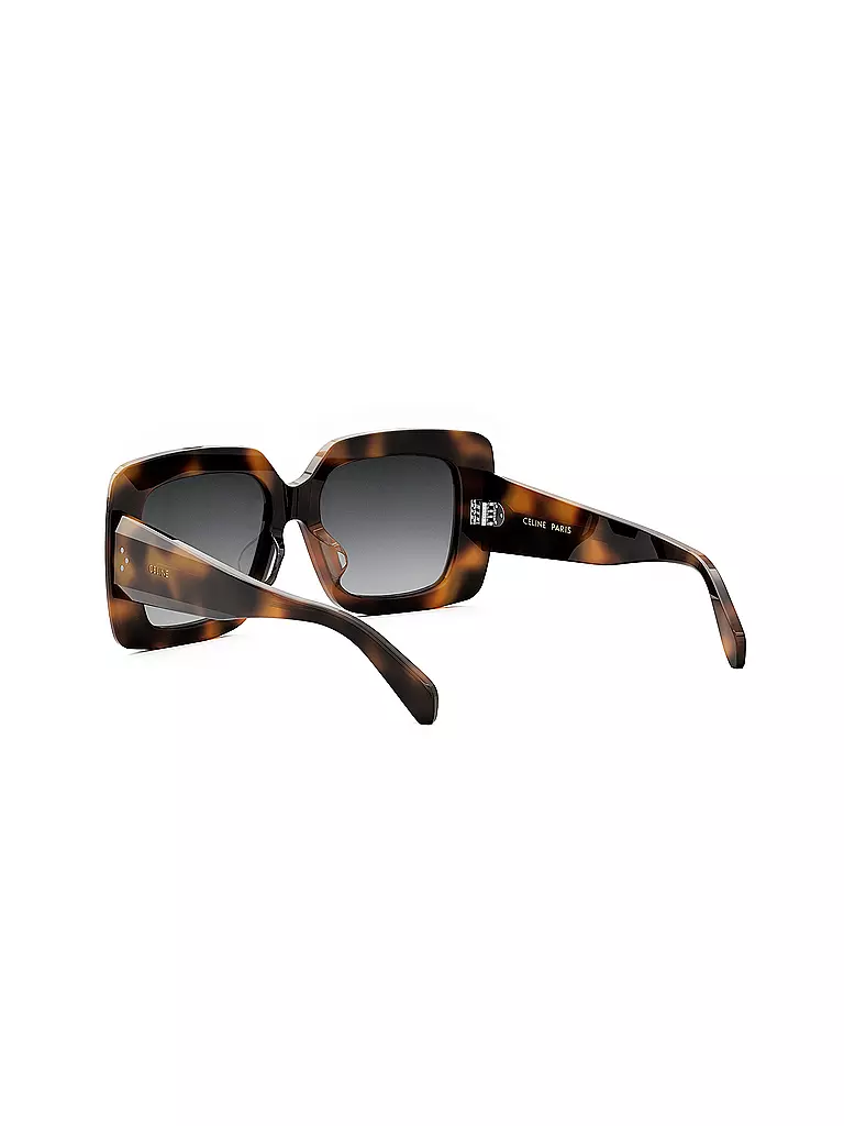 CELINE CELINE 3 Dots Havana eckige Sonnenbrille braun