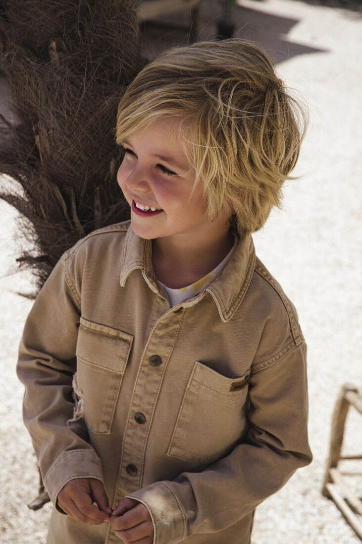 AMMEHOELA zand ammehoela overshirt am.billdnm.04