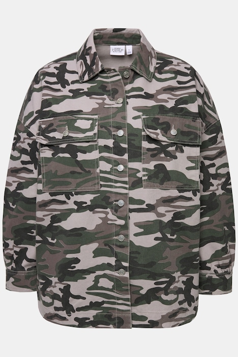 Hemd, oversized, Camouflage, Unisex