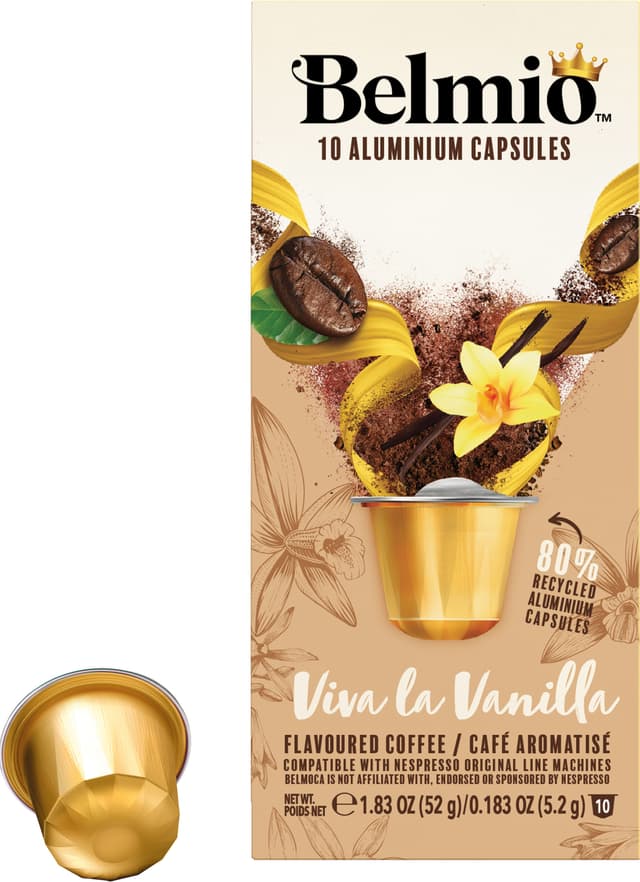 Belmio Viva La Vanilla kaffekapsler til Nespresso (10 stk.)