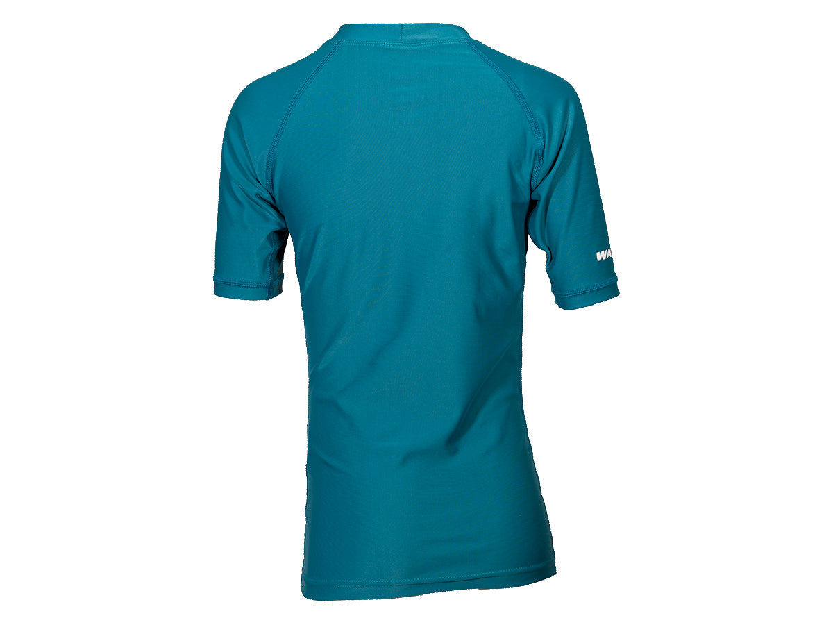 Watrflag Valencia korte mouw UPF 50+ Petrol Kids Rashguard