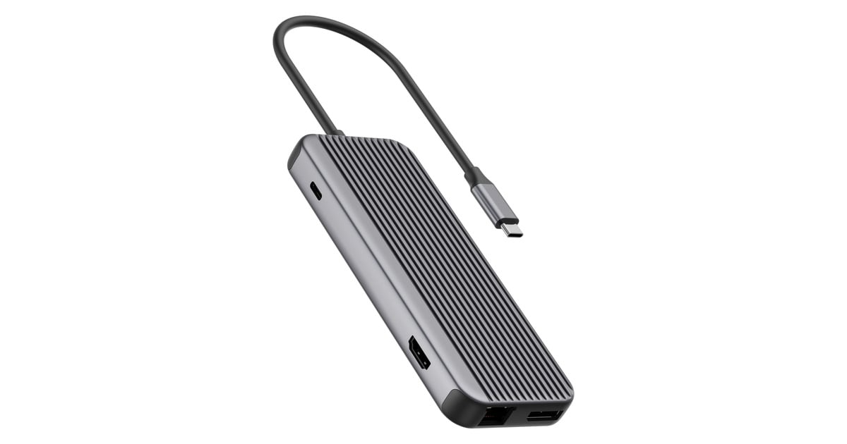 Sitecom8 in 1 USB-C Power Delivery Multiport Adapter Pro 1x HDMI 1x DP dockingstation  (Zwart)