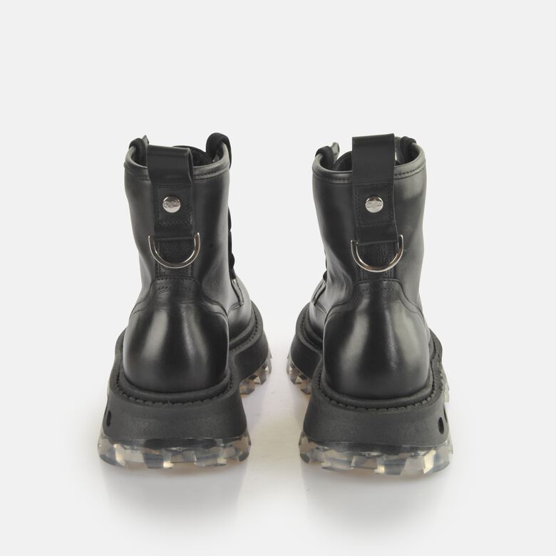 Mono Zip Lace Up Mid