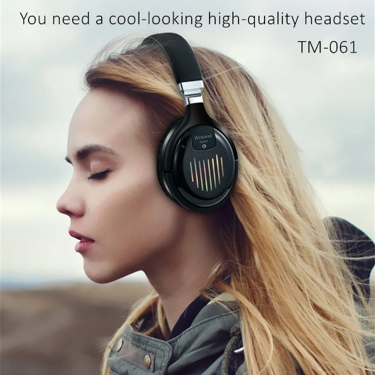 Universal Casque Stéréo Bluetooth USB - Noir