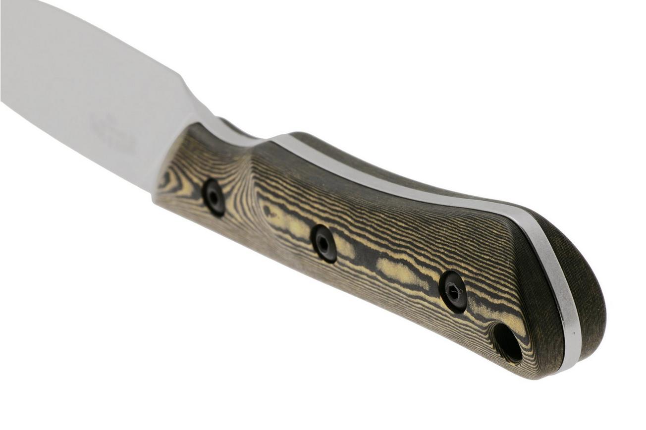 White River Knives Brave WRSS-BRV-RMB Stonewashed Magnacut, Maple Black Richlite, jachtmes, Smith and Sons design