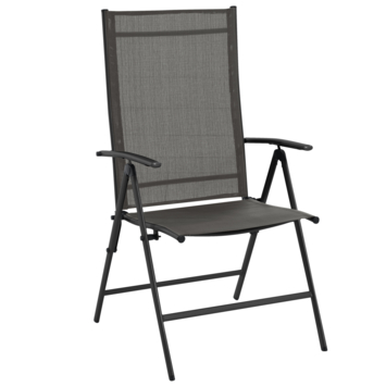 Wakefield tuinset Bazel grijs metaal 90x150 cm