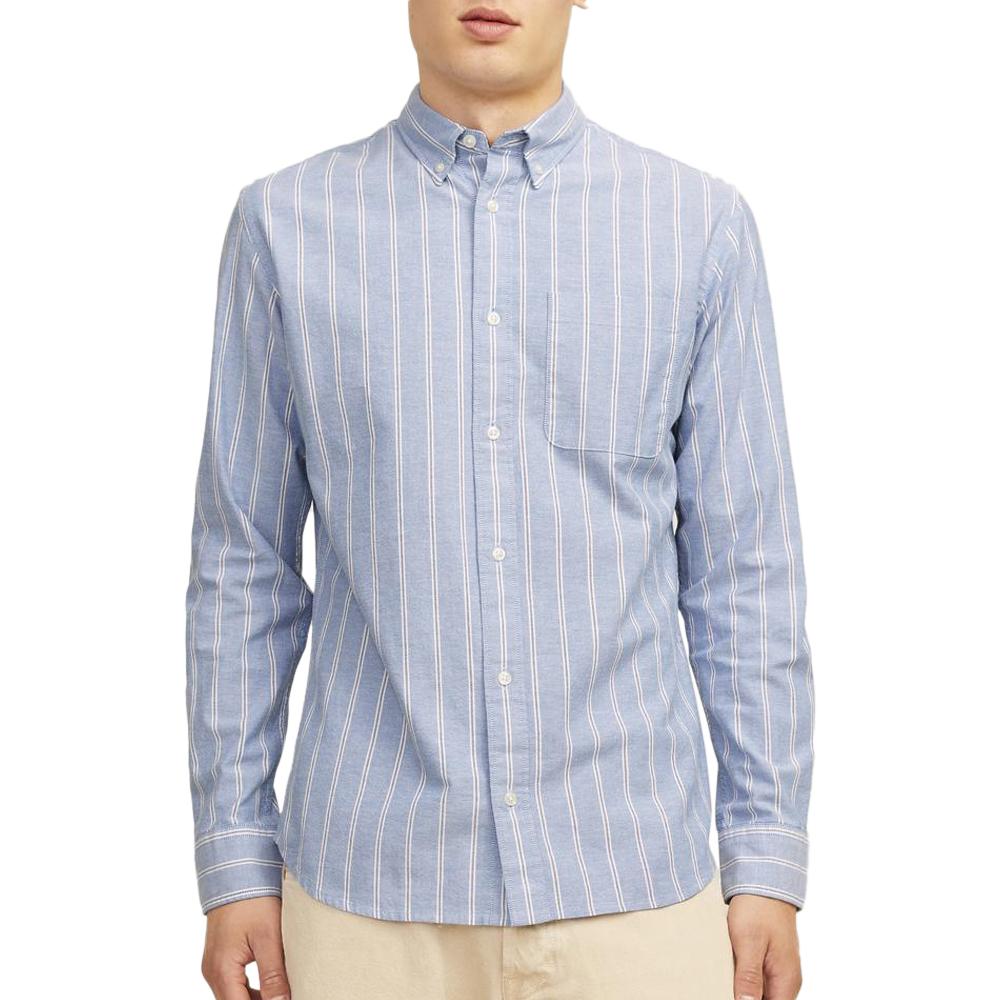 Jack & Jones Chemise Bleu Rayures Homme Jack & Jones Oxford