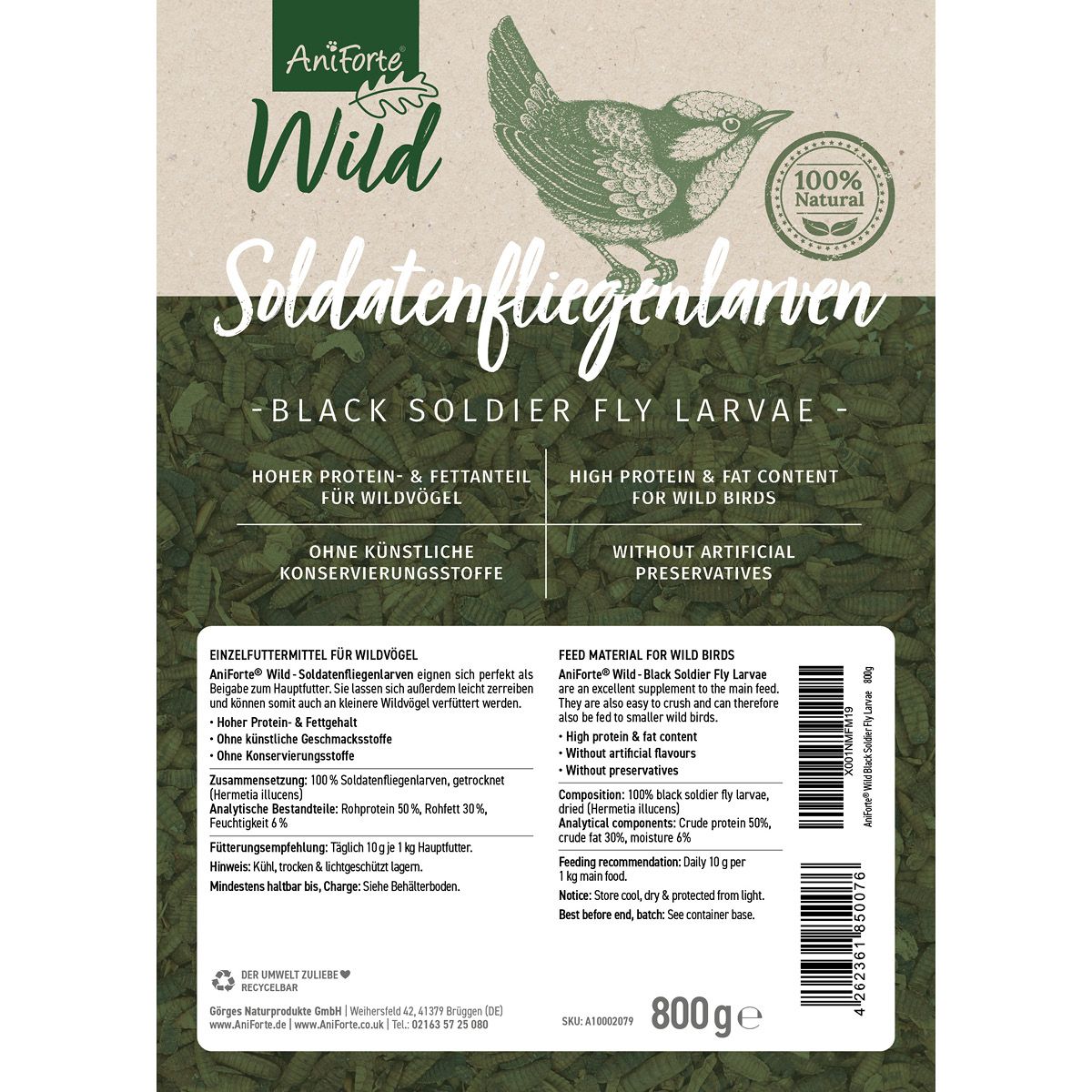 AniForte Wild Soldatenfliegenlarven
