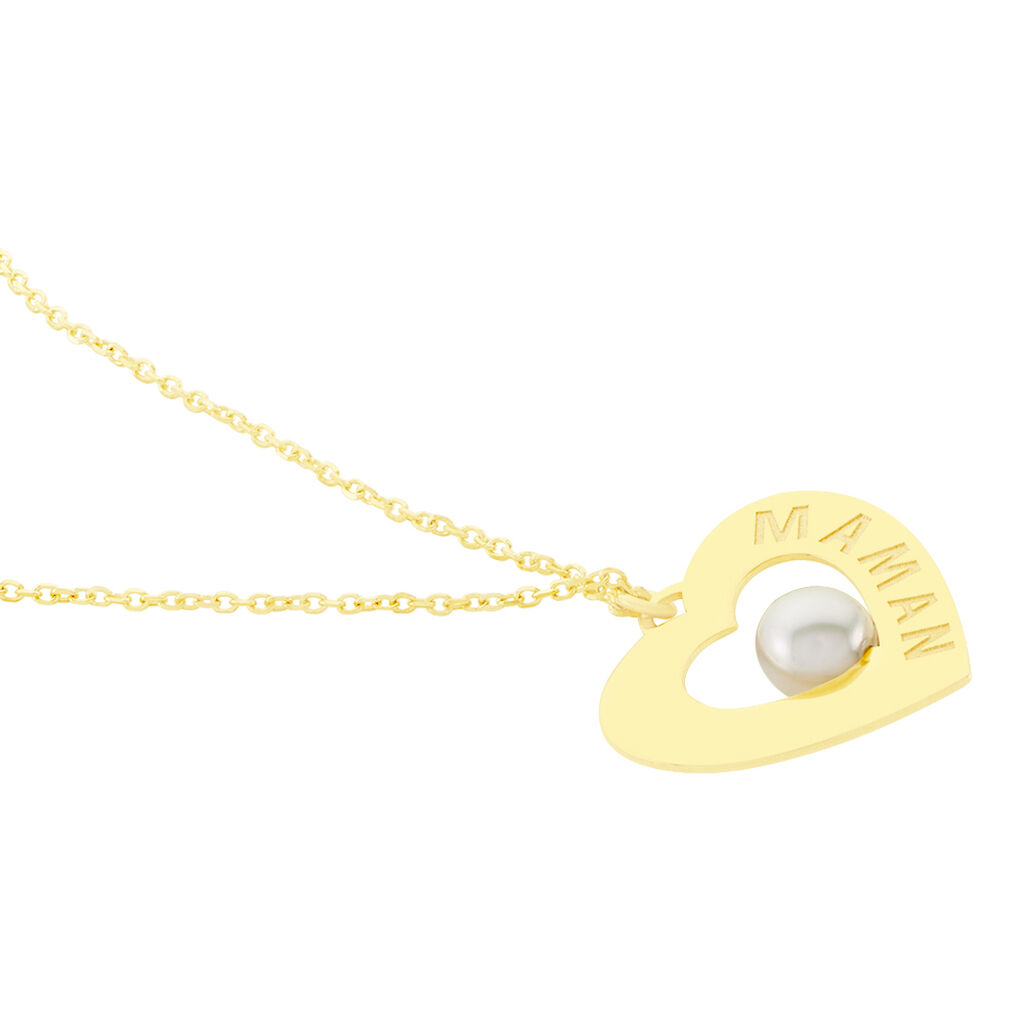 Collier Maxima Or Jaune Perle De Culture