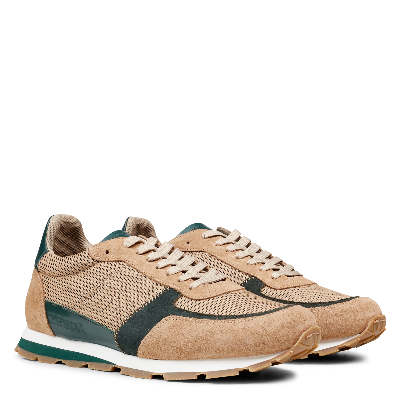 Baskets basses en cuir | Vert