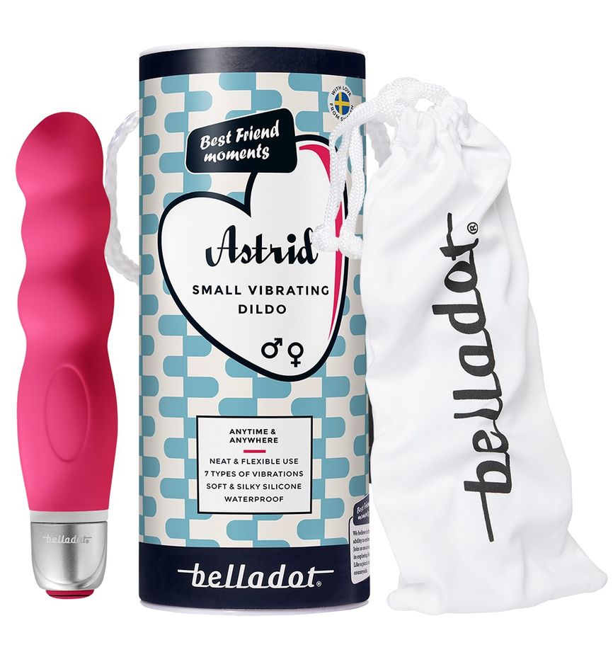 Belladot Astrid vibrerende dildo rød